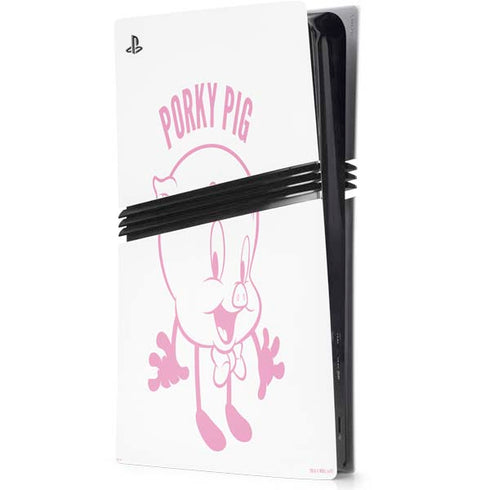 Looney Tunes Porky Pig Big Head PS5 Pro Console Skin